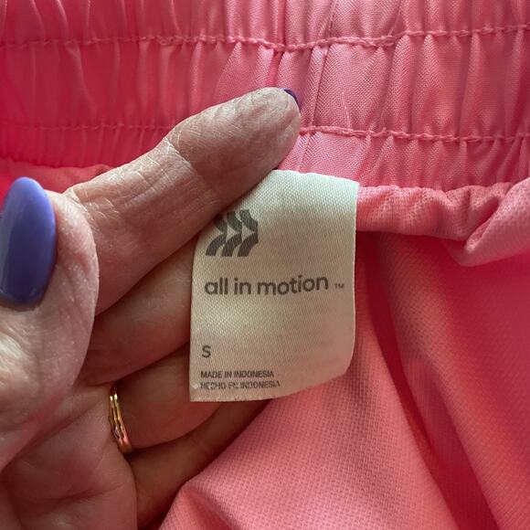 All In Motion Micro Pleated Pink Athletic Shorts S - Picture 3 of 5